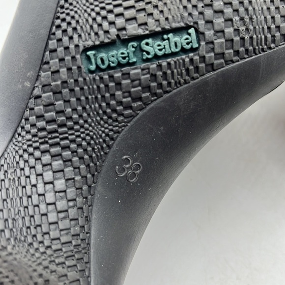 Josef Seibel Black Leather Slip On Mule Size 38. CM2393C - Picture 7 of 8